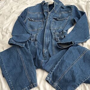Universal Thread Blue Denim Jumpsuit